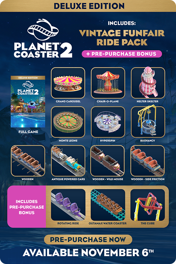 Planet Coaster 2 Deluxe Edition - Steam Account (Read Description)