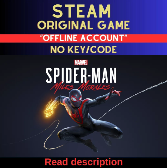 Marvel's Spider-Man: Miles Morales - Steam Account (Read Description)