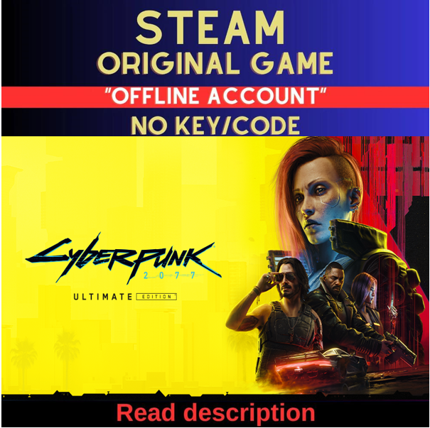 Cyberpunk 2077: Ultimate Edition - Steam Account (Read Description)