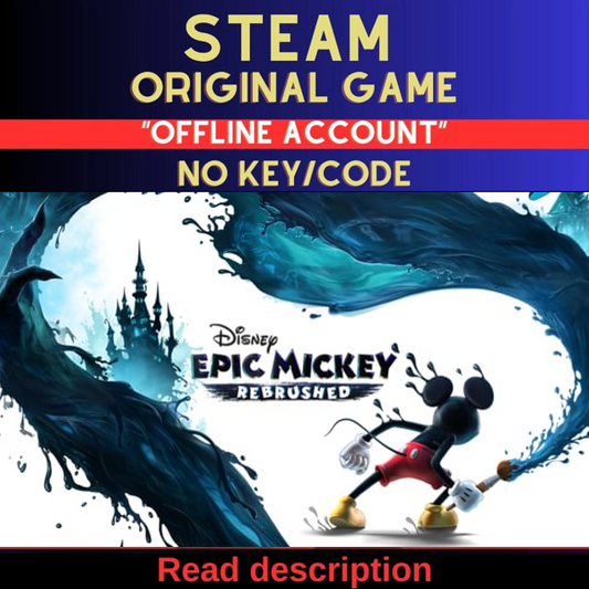 Disney Epic Mickey: Rebrushed - Steam Account (Read Description)