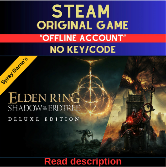 ELDEN RING Shadow of the Erdtree Deluxe Edition  - Steam Account (Read Description)