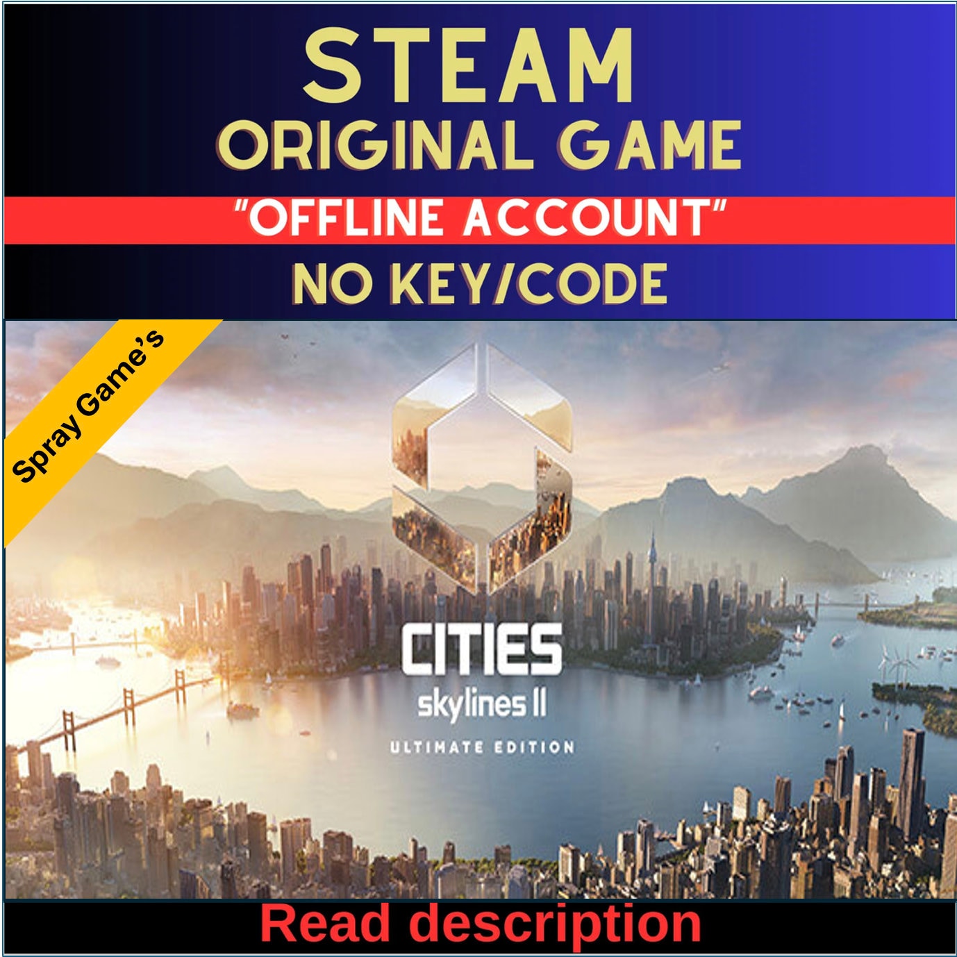 Cities: Skylines II - Ultimate Edition - Steam Account (Read Description)