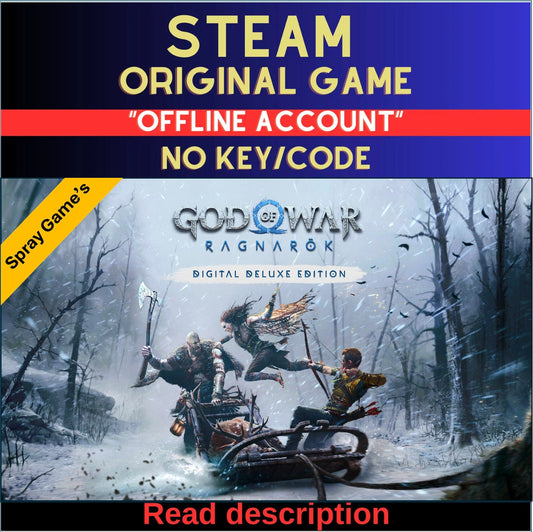 God of War Ragnarök Digital Deluxe Edition - Steam Account (Read Description)