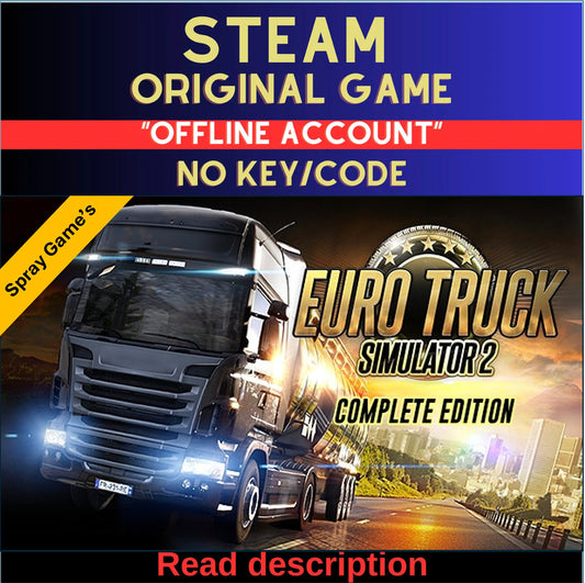 Euro Truck Simulator 2 Complete Edition - Steam Account (Read Description)