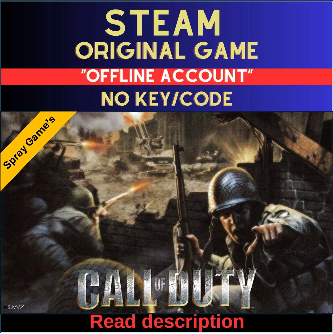 Call of Duty 2003 - Steam Account (Read Description)