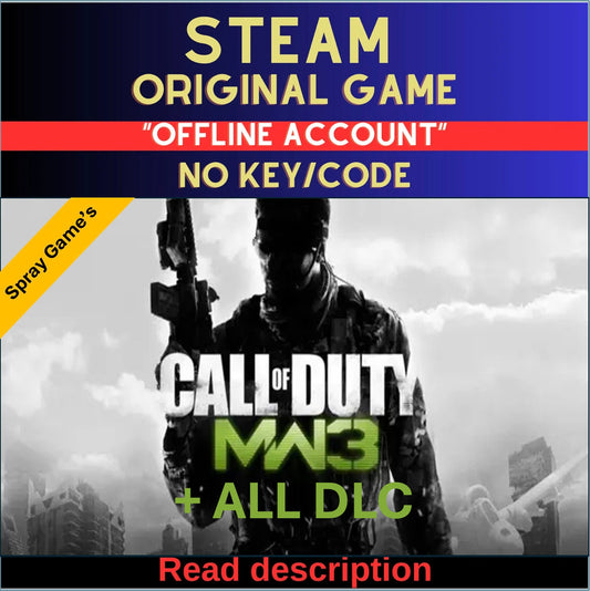 Call of Duty: Modern Warfare 3 + ALL DLC - Steam Account (Read Description)