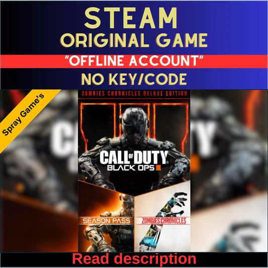 Call of Duty: Black Ops III - Zombies Deluxe Edition - Steam Account (Read Description)