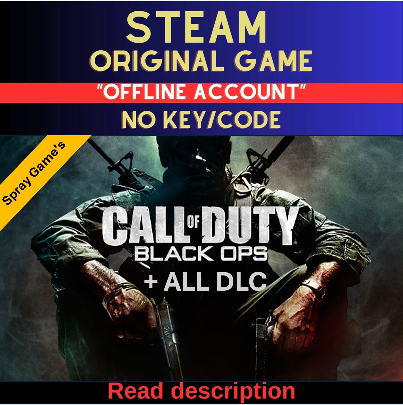 Call of Duty: Black Ops + ALL DLC - Steam Account (Read Description)