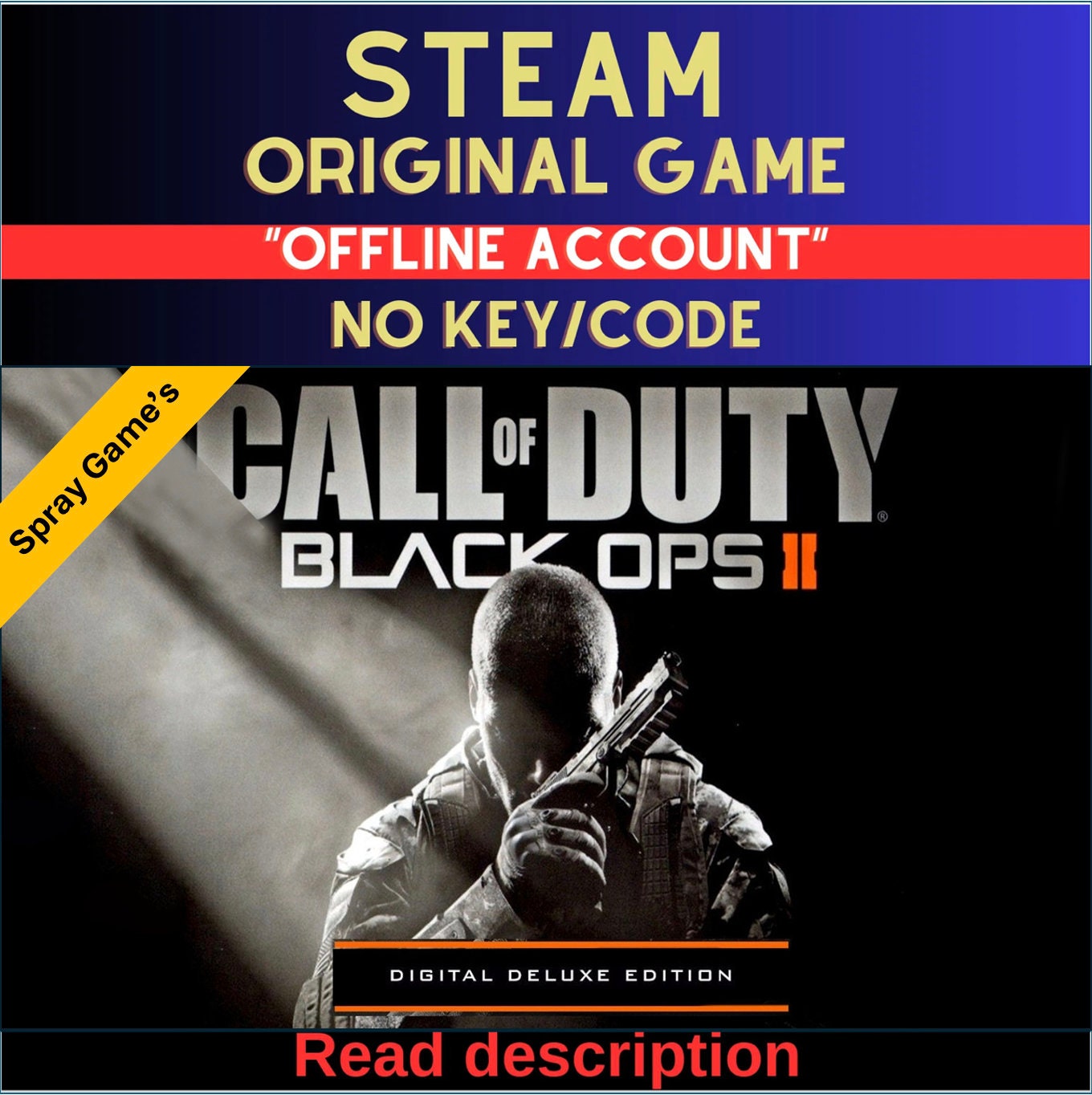 Call of Duty: Black Ops II + ALL DLC - Steam Account (Read Description)